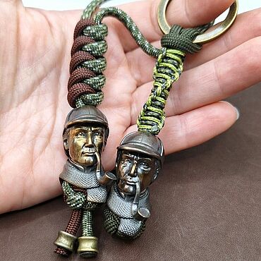 Сувениры и подарки ручной работы. Ярмарка Мастеров - ручная работа Шерлок Холмс в темляке или брелоке из паракорда. Handmade.