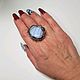A ring with a blue agate. Rings. MarinaJewelryDesigns (svetkamnej) (svetkamnej). My Livemaster. Фото №4