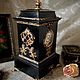 Часы каминные (настольные). Часы каминные. Овсяночка и К. Интернет-магазин Ярмарка Мастеров.  Фото №2