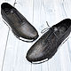 Men's sneakers made of genuine leather, handmade!. Sneakers. SHOES&BAGS. My Livemaster. Фото №4