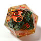 Большой дайс D20 для DnD Тыквенный фестиваль. Фишки и кости. Geek Shelf. Ярмарка Мастеров.  Фото №4