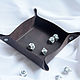 Арена для кубиков днд Dice tray из натуральной кожи коричневая, Настольные игры, Москва,  Фото №1