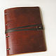 Leather name notebook on A4 rings. Notebooks. Dmitriy Zhuravlev. Online shopping on My Livemaster.  Фото №2