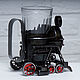 Cupholder Locomotive. Water Glasses. ZIMIN. Online shopping on My Livemaster.  Фото №2