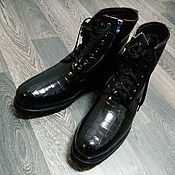 Обувь ручной работы handmade. Livemaster - original item Men`s winter boots, made of genuine crocodile leather, premium class. Handmade.