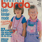 Материалы для творчества handmade. Livemaster - original item Burda fashion for children 1987 E 889. Handmade.