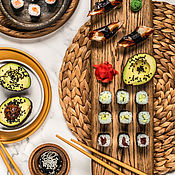 Посуда handmade. Livemaster - original item Board for serving sushi and snacks
