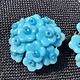 Forget-me-Nots clips, plastic, Europe. Vintage earrings. Dutch West - Indian Company. Online shopping on My Livemaster.  Фото №2