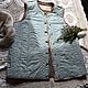 Order Vest quilted double 'the discreet charm of». Living ECO clothing. Livemaster. . Vests Фото №3