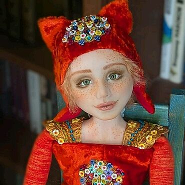 Куклы и игрушки ручной работы. Ярмарка Мастеров - ручная работа Авторская кукла ручной работы Будуарная кукла Тося. Handmade.