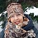 Заказать Валяный комплект Кружево. Мелодия войлока (Лариса). Ярмарка Мастеров. . Палантины Фото №3