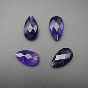 Материалы для творчества handmade. Livemaster - original item Amethyst purple pear shaped beads. Handmade.