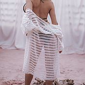 Одежда ручной работы. Ярмарка Мастеров - ручная работа Kimono de playa de ganchillo Kayla. Handmade.