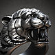 Signet ring:Tiger Power, Signet Ring, Tolyatti,  Фото №1