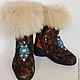 Order Felted boots. Boots.Boots on the sole 'Avtoledi'. wool gifts. Livemaster. . Felt boots Фото №3
