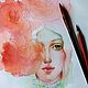Розы Картина с розами "Фея роз" . Roses. Картины. WATERCOLOR DREAMS|АКВАРЕЛЬНЫЕ ГРЁЗЫ. Ярмарка Мастеров.  Фото №4