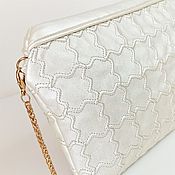 Сумки и аксессуары handmade. Livemaster - original item Pearl clutch bag, summer bag, cross body, wedding clutch (143). Handmade.