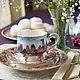 teacups: Porcelain tea pair ' Old town'. Single Tea Sets. KASTdecor. Online shopping on My Livemaster.  Фото №2