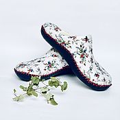 Обувь ручной работы handmade. Livemaster - original item Felted women`s slippers 