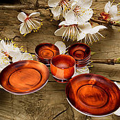 Для дома и интерьера handmade. Livemaster - original item A set of wooden dishes made of natural Siberian cedar. TN24. Handmade.