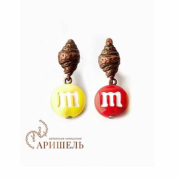 Украшения ручной работы. Ярмарка Мастеров - ручная работа Серьги "M&M". Handmade.