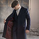 Мужское пальто Шелби (тёмно-синий, воротник без меха), Верхняя одежда мужская, Ижевск,  Фото №1