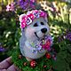 Весенний Ёжик из шерсти. Войлочная игрушка. Валяние с любовью (lovely-felting). Интернет-магазин Ярмарка Мастеров.  Фото №2