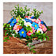'Nomeolvides y margaritas ' flores jabón ramo interior azul. Soap. Edenicsoap | Handmade soap. Интернет-магазин Ярмарка Мастеров.  Фото №2