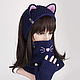 Headband with Cat ears Snood with Cat face Mittens with paws. Headwear Sets. Space Cat Knitting. Online shopping on My Livemaster.  Фото №2