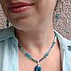 Заказать Колье - чокер "сердце моря" с подвеской Swarovski. KSeniora jewelry. Ярмарка Мастеров. . Чокер Фото №3