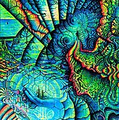 Фен-шуй и эзотерика handmade. Livemaster - original item Visionary psychedelic painting 