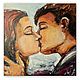 Painting 'Kiss' 30h30 cm, Pictures, St. Petersburg,  Фото №1
