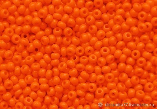 10 grams of 10/0 seed Beads, Czech Preciosa 93140 Premium orange nephros, Beads, Chelyabinsk,  Фото №1
