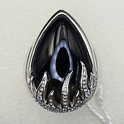 Украшения handmade. Livemaster - original item Silver ring with black onyx 23h15 mm. Handmade.