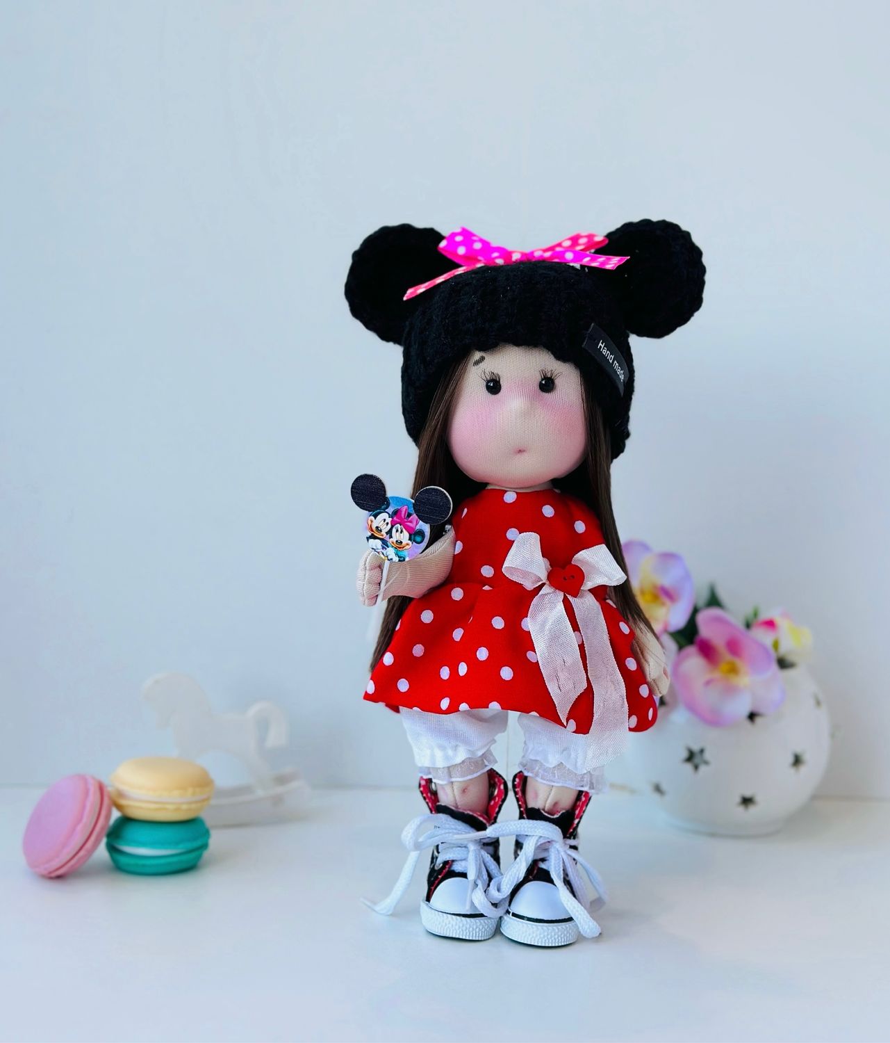 Кукла щекастик Микки маус купить в интернет-магазине Ярмарка Мастеров ...