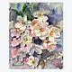 Картина акварель Яблоневый цвет, цветущая яблоня картина, Картины, Клин,  Фото №1