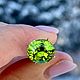 Заказать Натуральный яблочный перидот 4.05 ct. Елена. Ярмарка Мастеров. . Кольца Фото №3