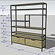 Стеллаж с ящиками. Стеллажи. EasyLOFT. Ярмарка Мастеров.  Фото №5