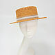 Straw boater hat. Pumpkin Color. Hats1. Exclusive HATS. LANA ANISIMOVA.. Online shopping on My Livemaster.  Фото №2