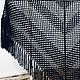 Shawl themes. Blue 200*110 Rhinestone Crochet with Fringe #011, Shawls, Nalchik,  Фото №1