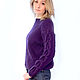Knitted pullover 'viola'. Pullover Sweaters. Knitwear in boho style. Online shopping on My Livemaster.  Фото №2