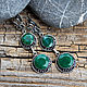 A pair of emerald 'Emerald', Earrings, Yaroslavl,  Фото №1