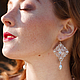 Серьги "Шарлиз" из бисера, Swarovski, жемчуга. Серьги классические. Merry Poppins. Интернет-магазин Ярмарка Мастеров.  Фото №2