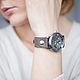 Gray leather band woman Wrist Watch Steampunk man Leather Cuff. Watches. MART. Online shopping on My Livemaster.  Фото №2