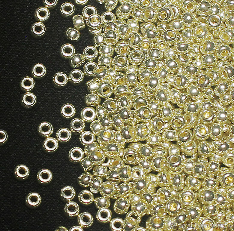 Бисер Miyuki 11/0 №4201 Японский бисер Миюки круглый 5гр Серебро в ...