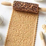 Rolling pin with ladybug pattern