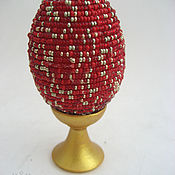 Сувениры и подарки handmade. Livemaster - original item Easter souvenir. egg braided with beads. Handmade.