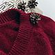 Knitted pullover Bordeaux from down mink. Pullover Sweaters. a-la'Shov. Online shopping on My Livemaster.  Фото №2