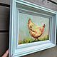 Oil paintings, diptych, 'Chicken stories', framed. Pictures. Zhanne Shepetova. My Livemaster. Фото №6