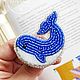 Blue whale brooch ' Giant of the Seas', Brooches, St. Petersburg,  Фото №1